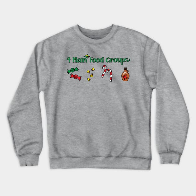 Elf Candy Crewneck Sweatshirt by KimbasCreativeOutlet